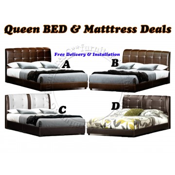 Bundle Q : Queen Size Mattress & Bed